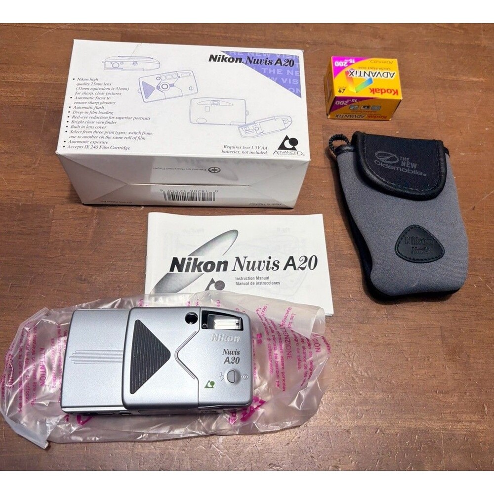 Nikon Nuvis A20 APS Automatic Point & Shoot Film Camera New in Open Box